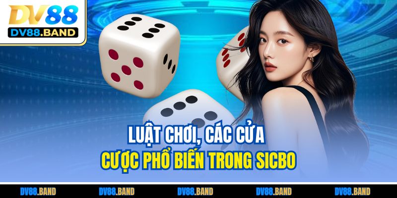 Luật chơi, các cửa cược phổ biến trong Sicbo